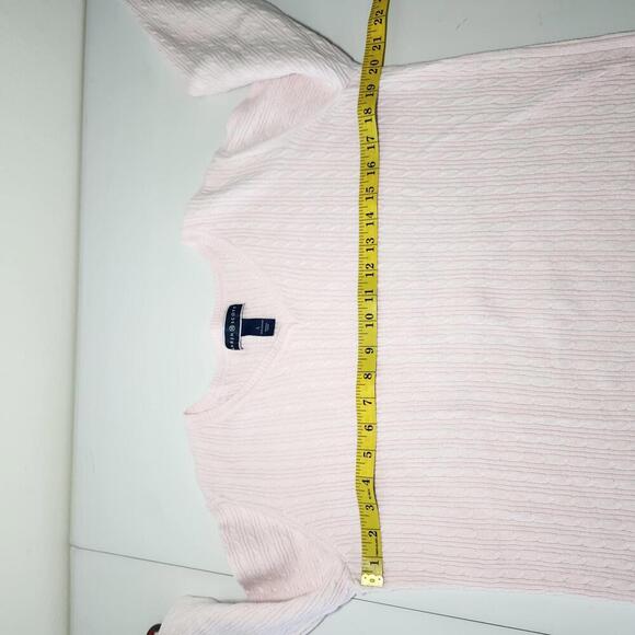 KAREN SCOTT Women's Large Pink V-Neck Cotton Sweater - Picture 5 of 7